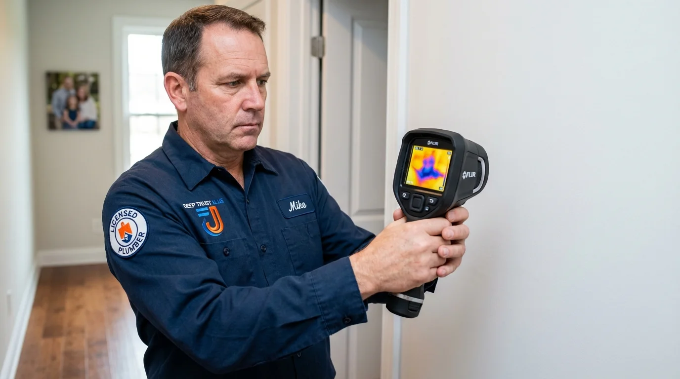 Thermal imaging leak detection by Johns Plumbing LLC in Lake Forest